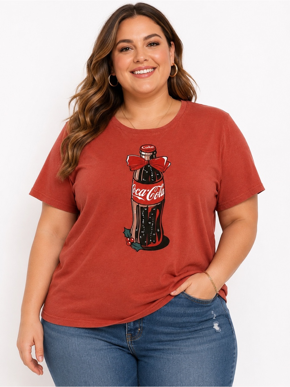 Lucky Brand x Coca Cola XXL Graphic Tee NWT 100% Cotton Holiday Bottle
